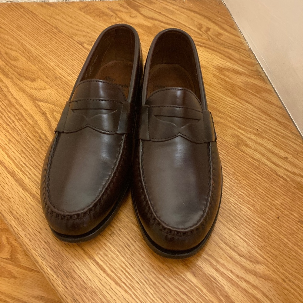 Allen Edmunds Walden Brown penny loafers Size 9